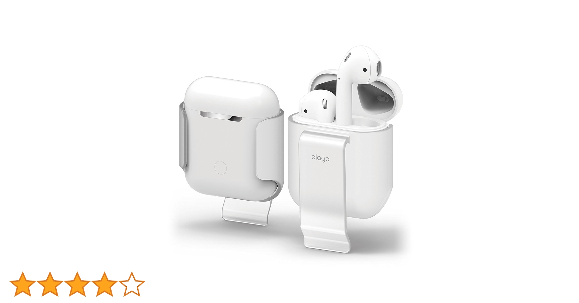 Amazon | 【elago】 AirPods 対応 ケース クリップ ホルダー 式 ハード